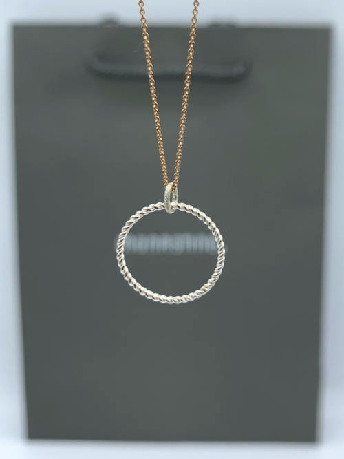 Kette mit Anhänger "Snoring No1"- Silber, vergoldet oder rosé - kombinierbar