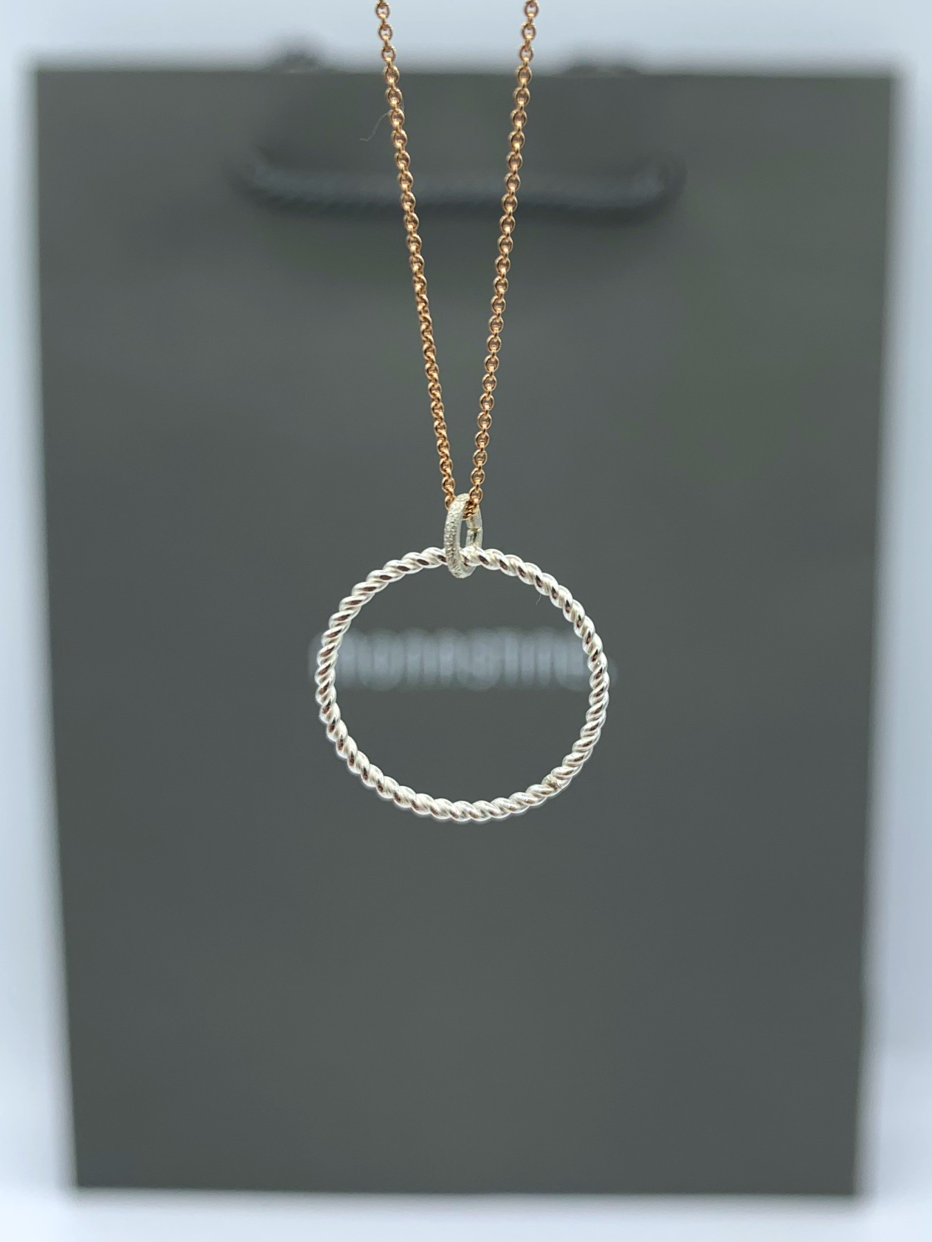 Kette mit Anhänger "Snoring No1"- Silber, vergoldet oder rosé - kombinierbar