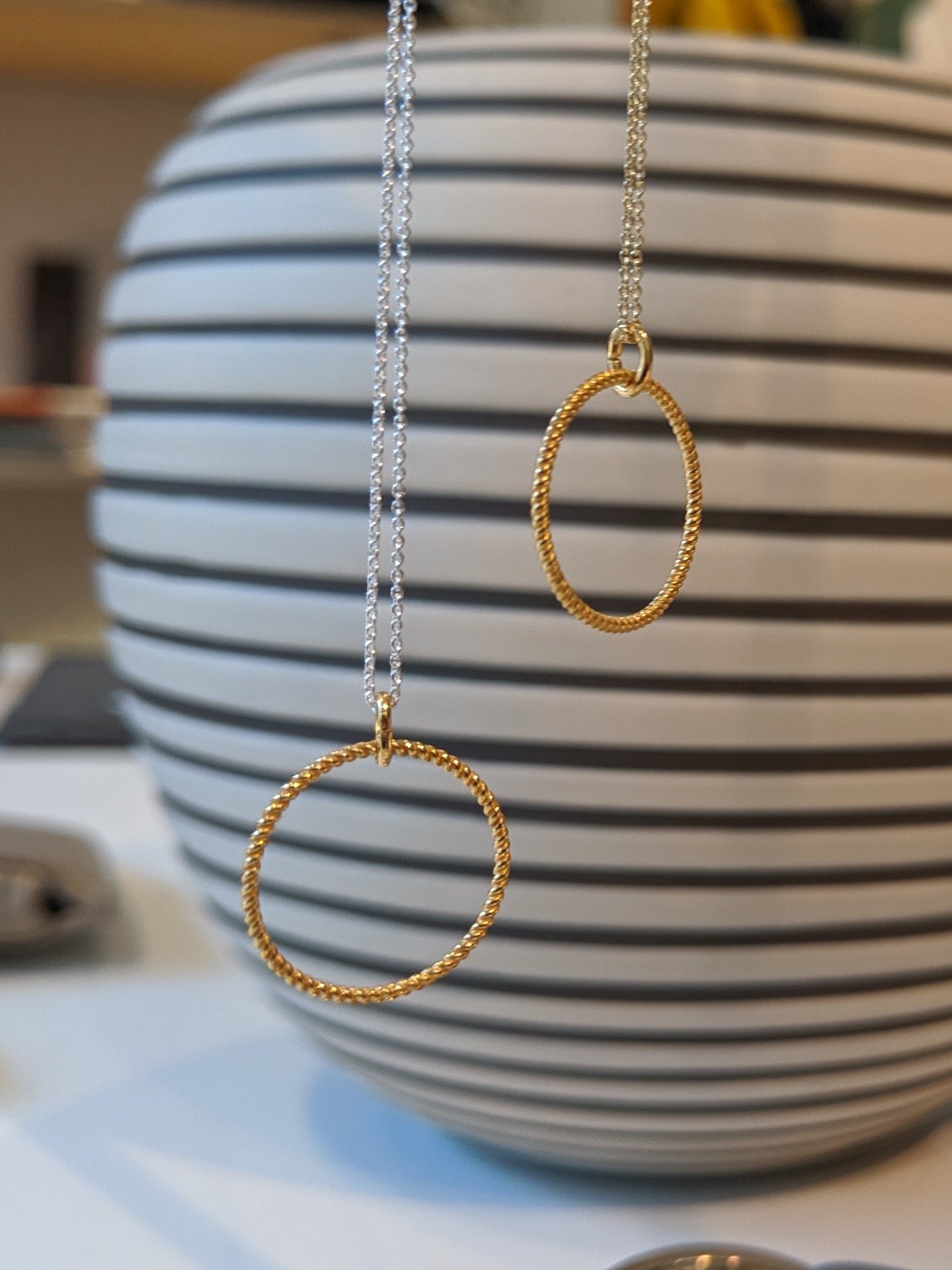 Kette mit Anhänger "Snoring No1"- Silber, vergoldet oder rosé - kombinierbar