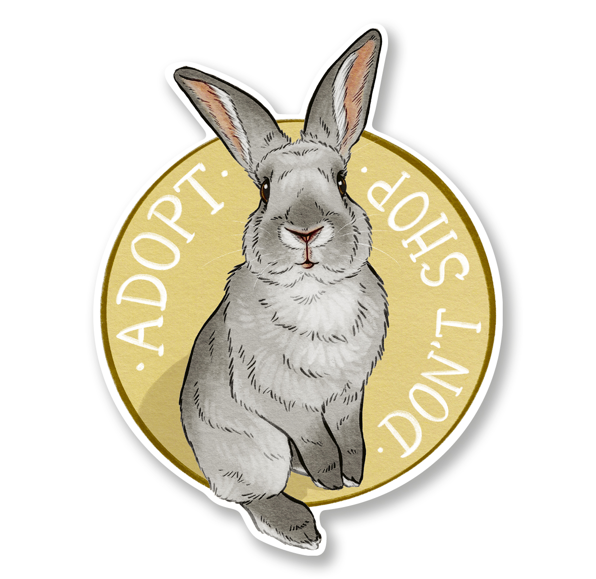 Sticker "Adopt don't shop"