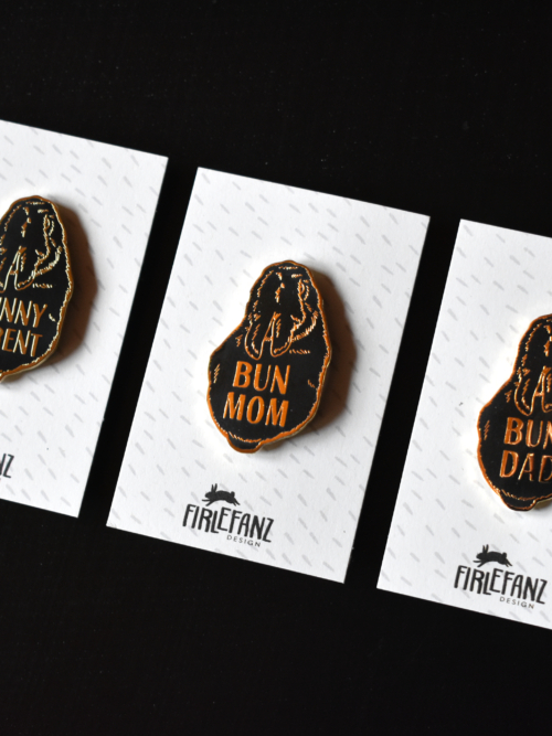 Pins "Bun Mom | Bun Dad | Bunny Parent"