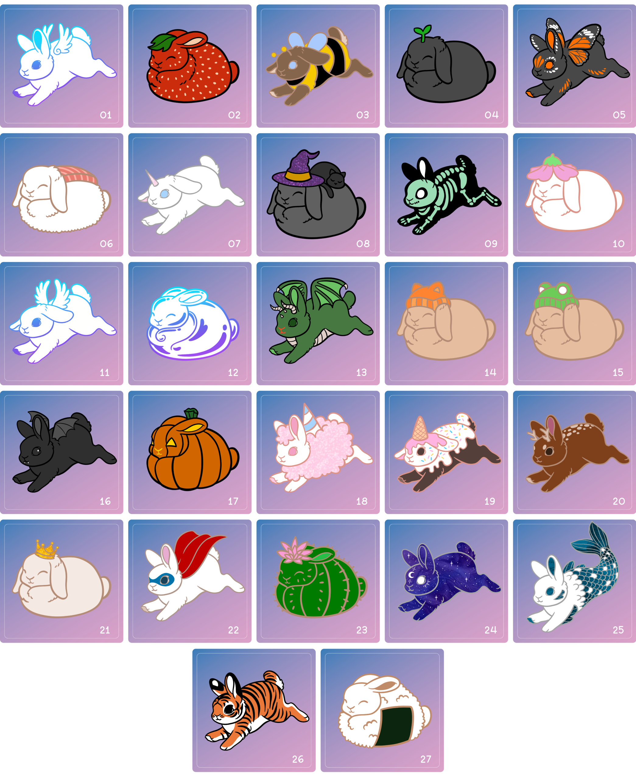 Pins "Bunny Basket"