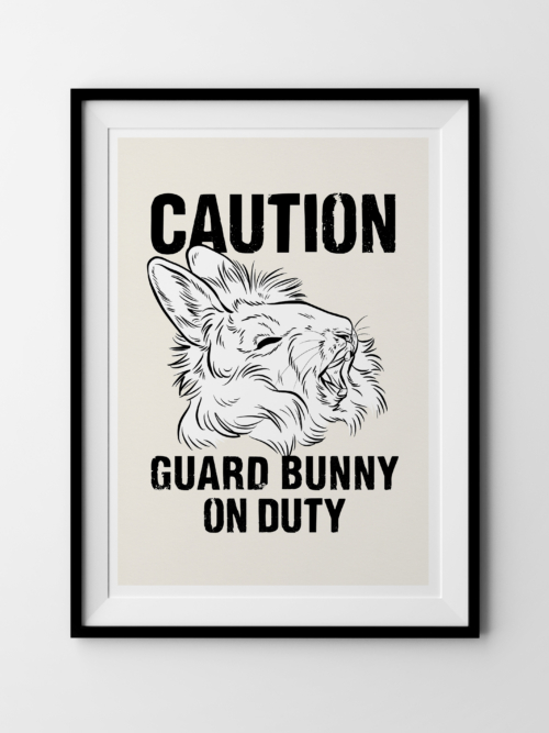 Kunstdruck "Guard Bunny"