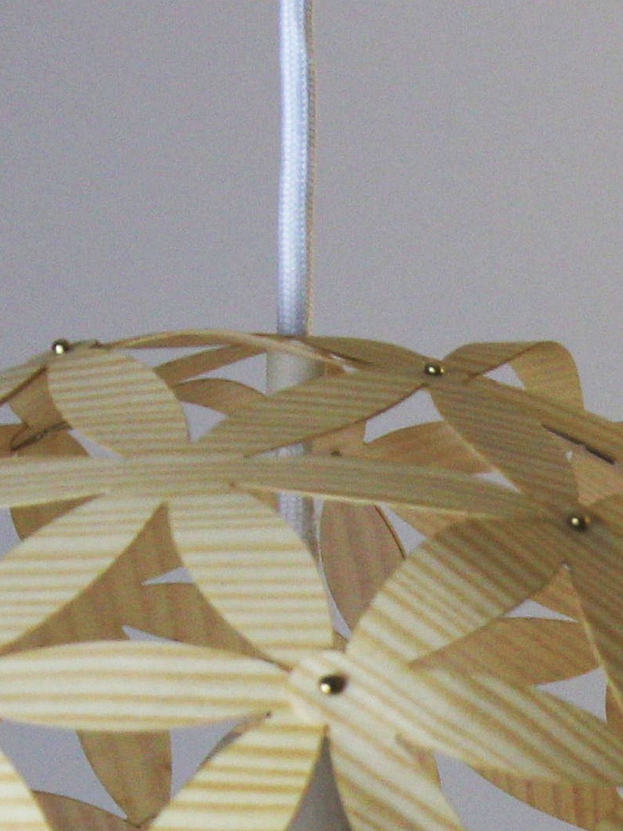 Hängeleuchte "Blomst No1" - Furnier Pinie