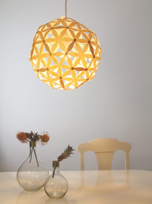 Hängeleuchte "Blomst No1" - Furnier Pinie