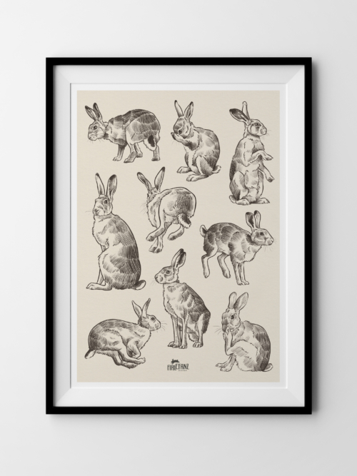 Kunstdruck "Hasen"