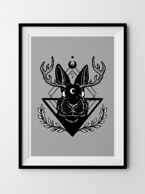 Kunstdruck "Jackalope"
