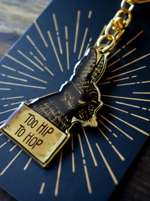 Keychain "Too Hip To Hop"