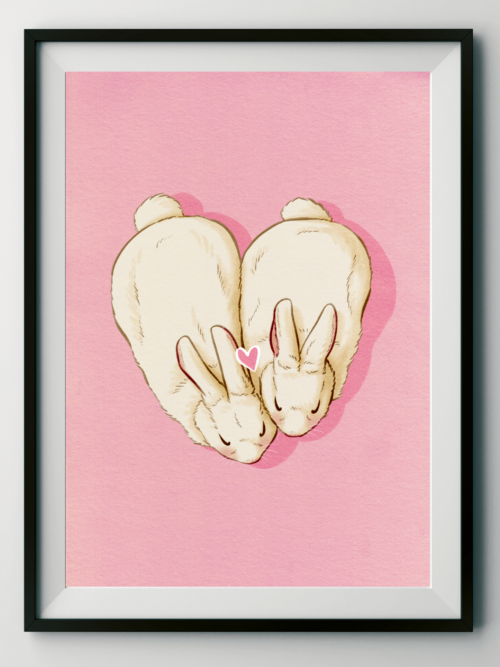 Kunstdruck "Lovebuns"
