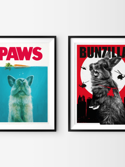 Kunstdrucke "Filmhäschen"