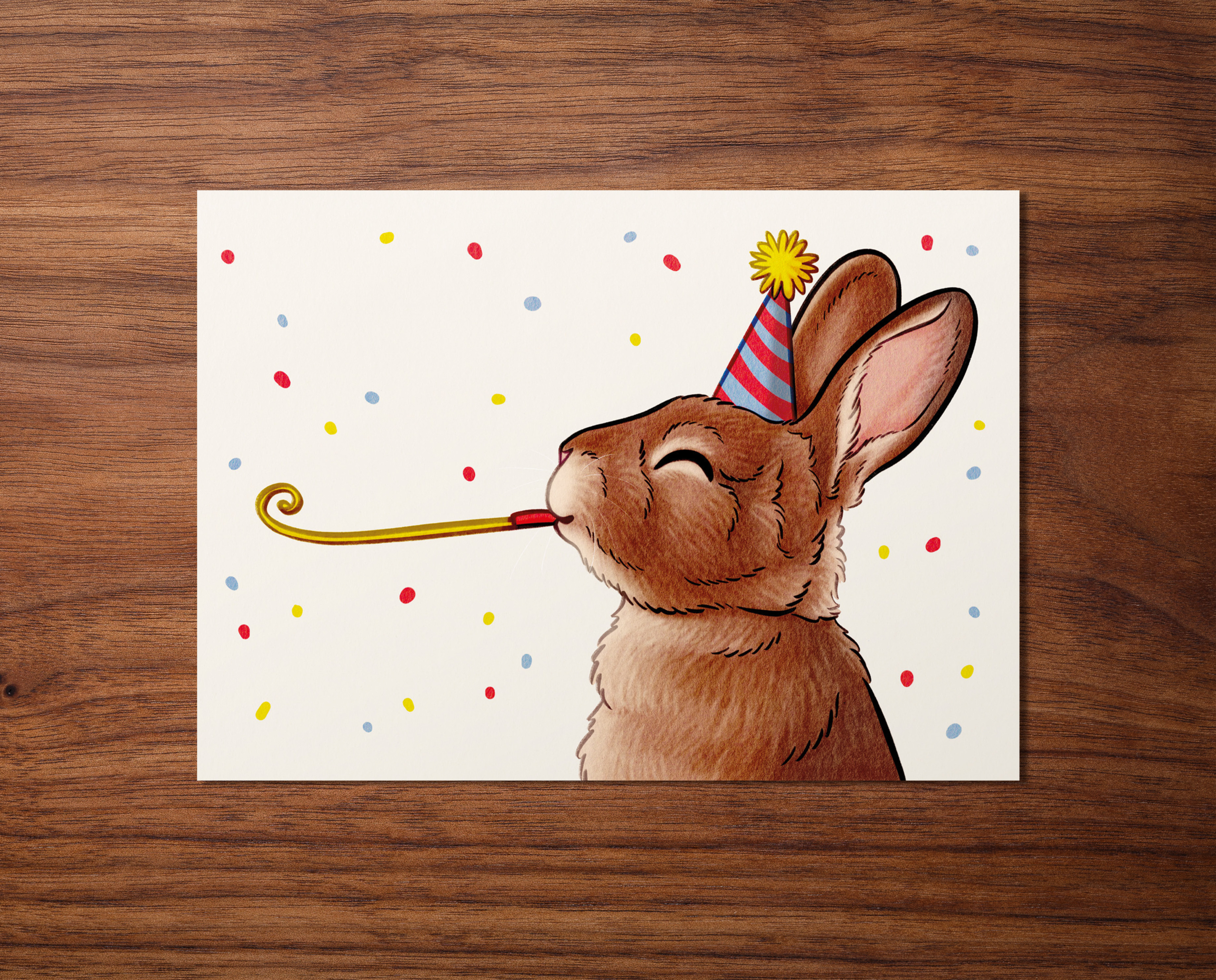 Geburtstagskarte "Kaninchen Geburtstag" – A6