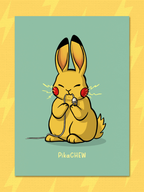 Postkarte "Pikachew"
