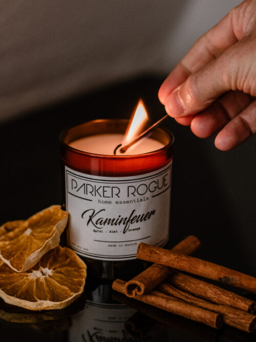 Kaminfeuer Duftkerze