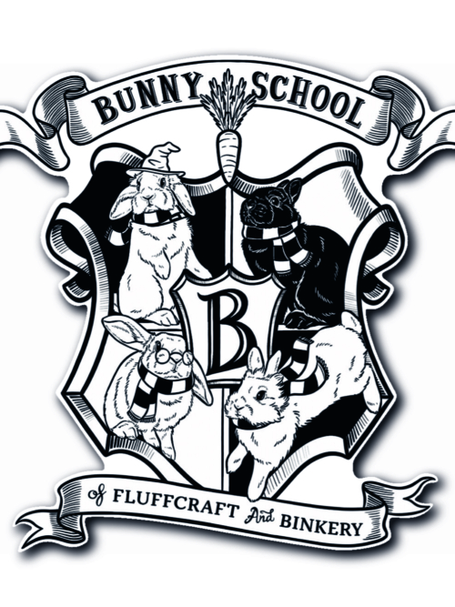 Sticker "Kaninchen Schule"