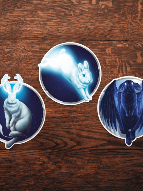 Sticker "Nacht Kaninchen"