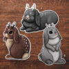 Sticker "Kawaii Jackalopes 2"