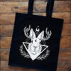 Stofftasche "Jackalope" schwarz