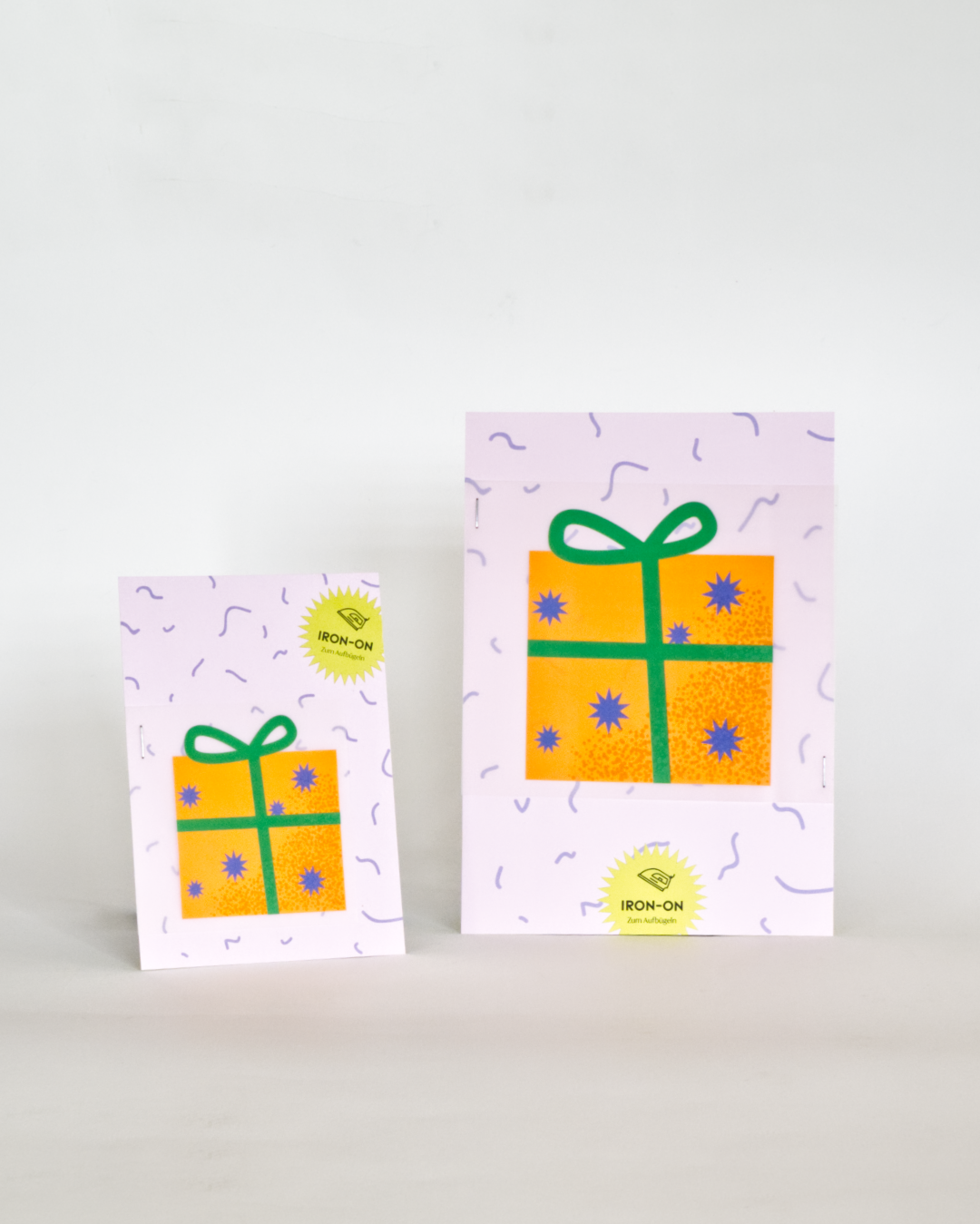 Bügelbild ♡ gelbes Geschenk