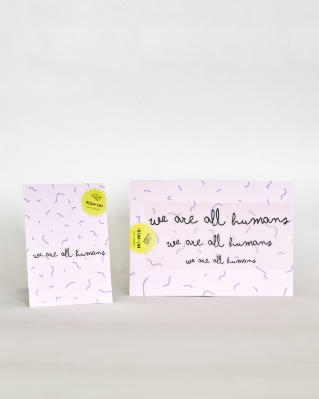 Bügelbild ♡ Schriftzug "we are all humans"