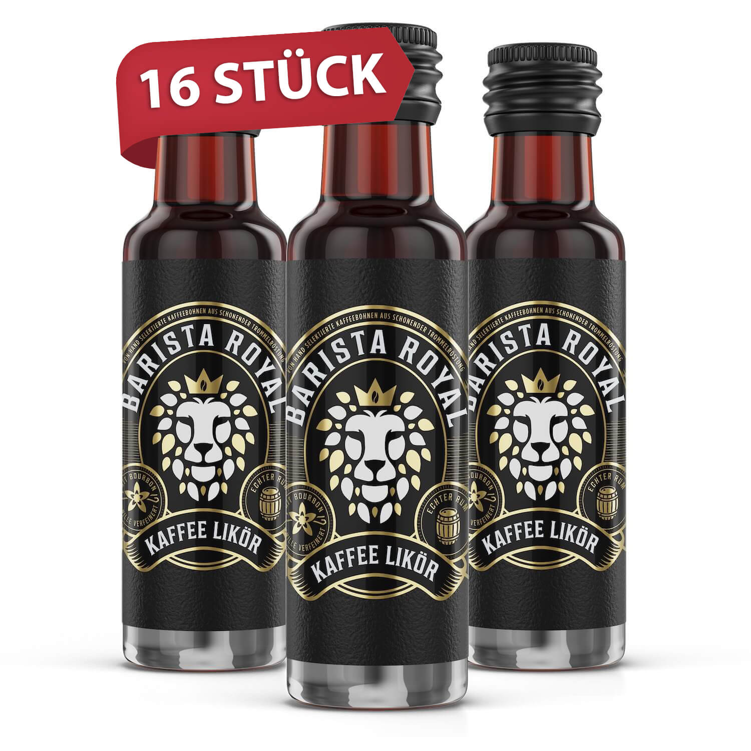 Premium Kaffeelikör - Vollmundiger Geschmack durch Kaffeebohnen aus schonender Trommelröstung, aufgegossen mit echtem Rum - 20%