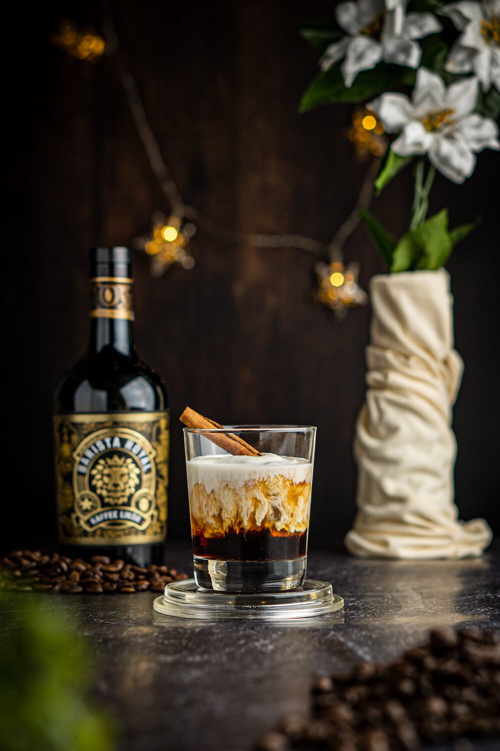 Premium Kaffeelikör - Vollmundiger Geschmack durch Kaffeebohnen aus schonender Trommelröstung, aufgegossen mit echtem Rum - 20%