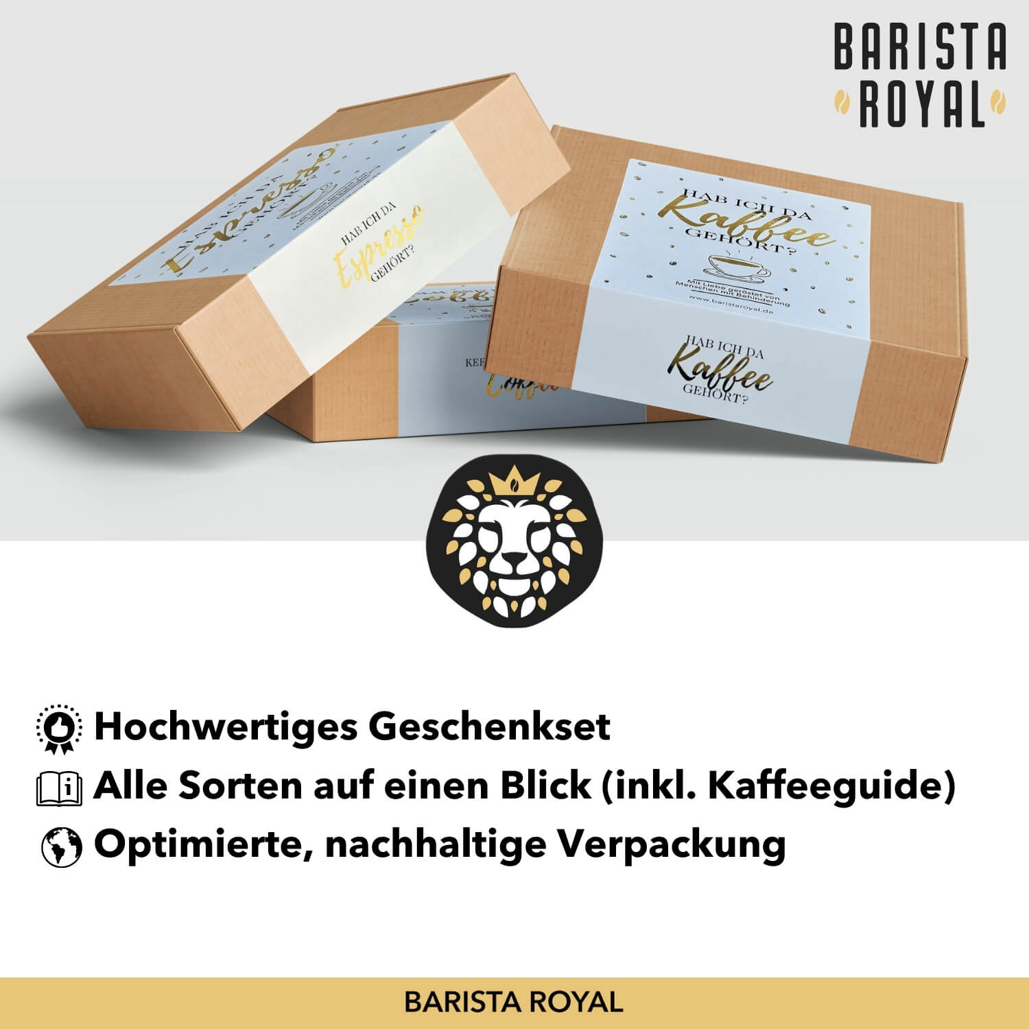 Kaffee Geschenkset mit versch. Themen (5 x 100g)
