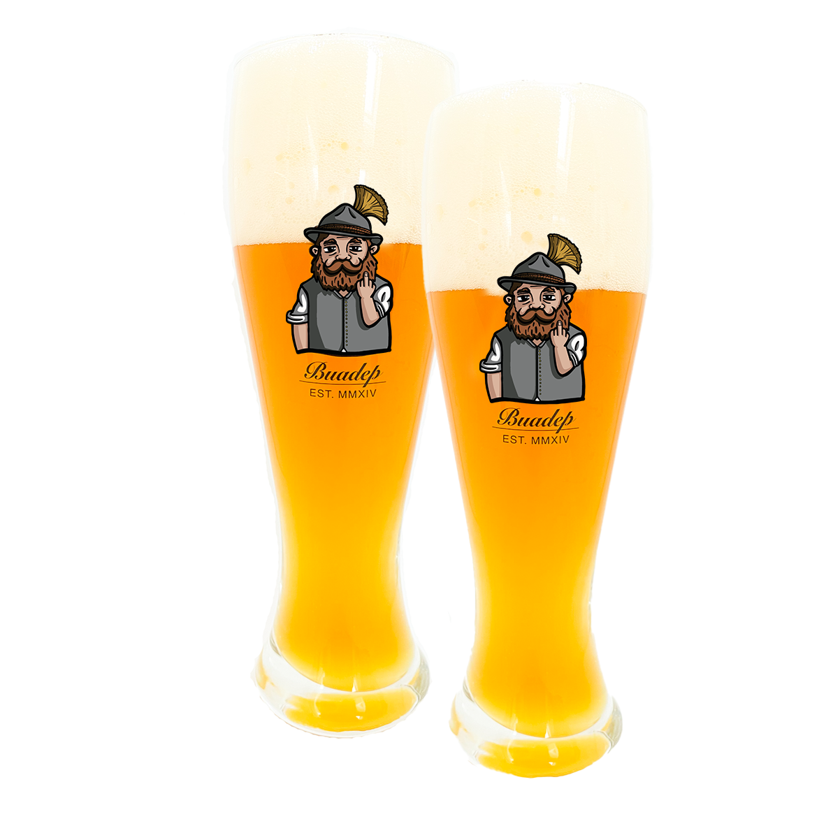 2er Set Grantler Weißbier Glas
