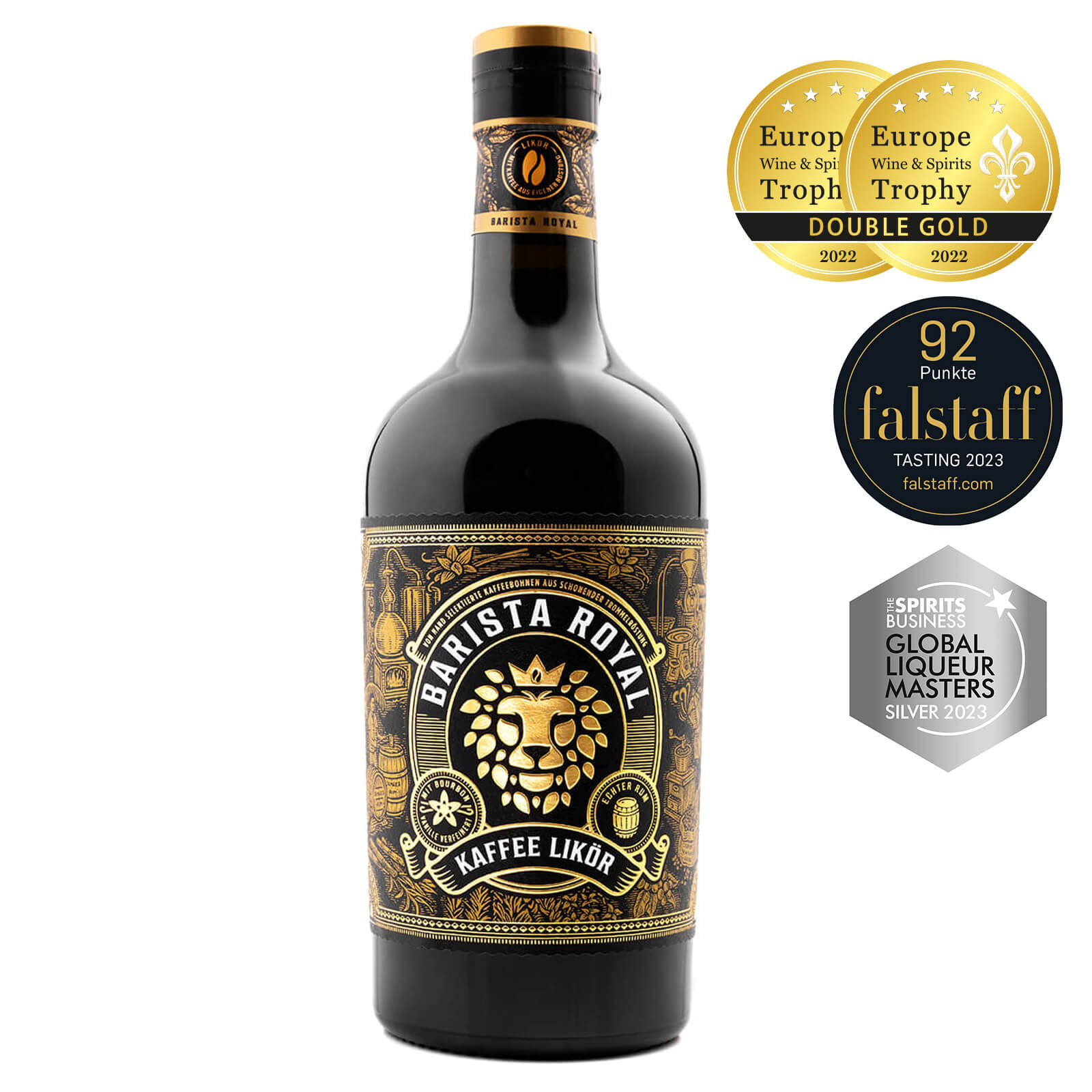 Premium Kaffeelikör - Vollmundiger Geschmack durch Kaffeebohnen aus schonender Trommelröstung, aufgegossen mit echtem Rum - 20%